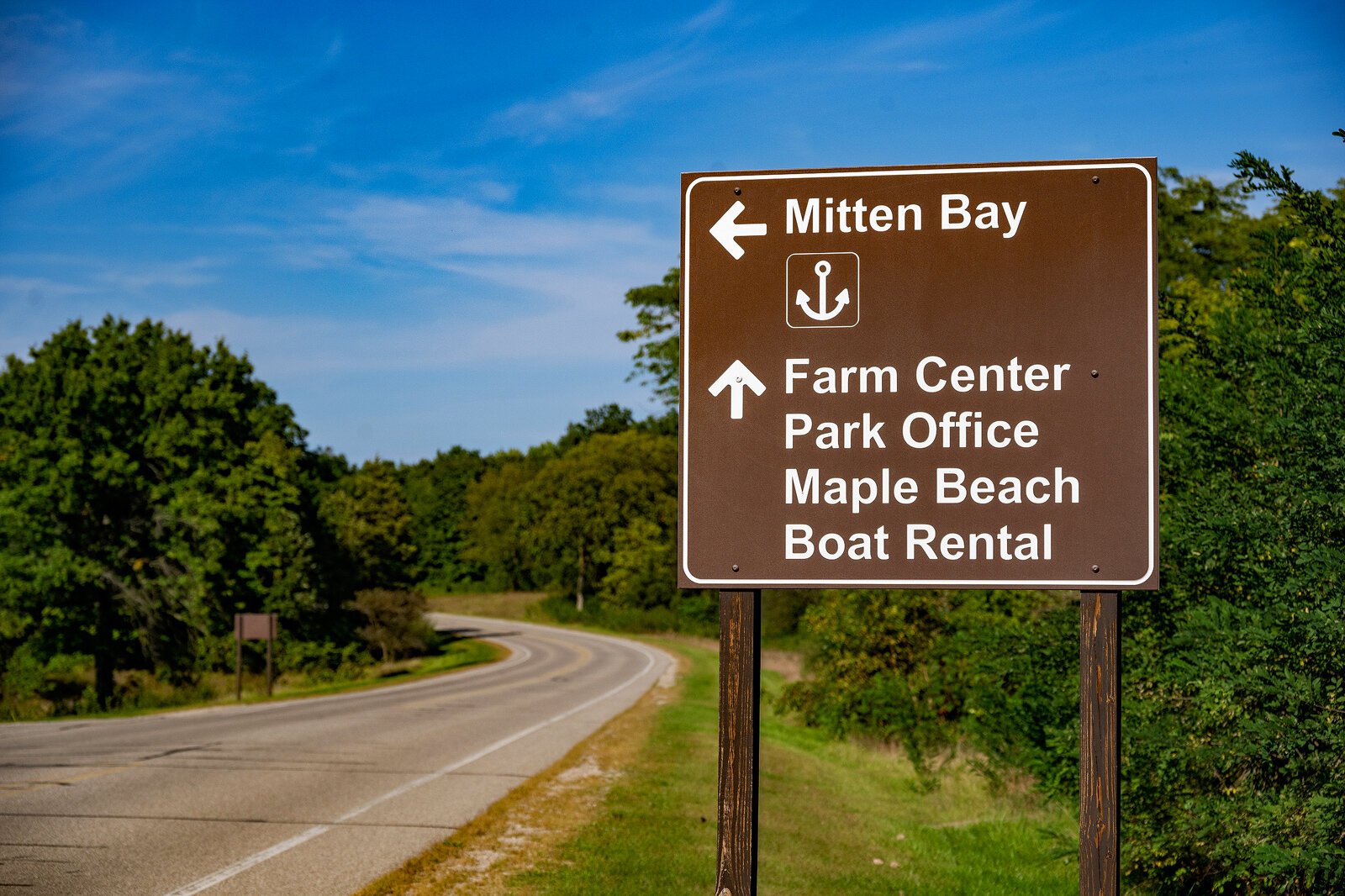 Signage at Kensington Metropark.