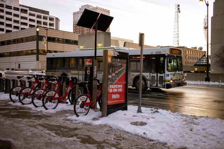 Bike shares, dockless scooters, buses, rideshares, and autonomous shuttles all contribute to urban mobility.