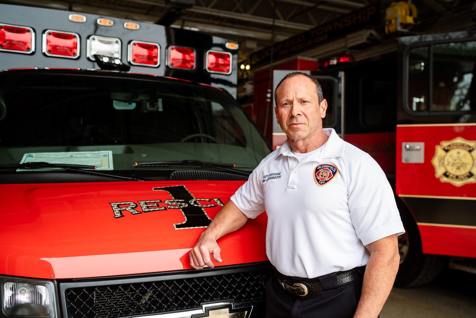 Capt. Matt DeRousse, EMS coordinator for the Bloomfield Township Fire Department,