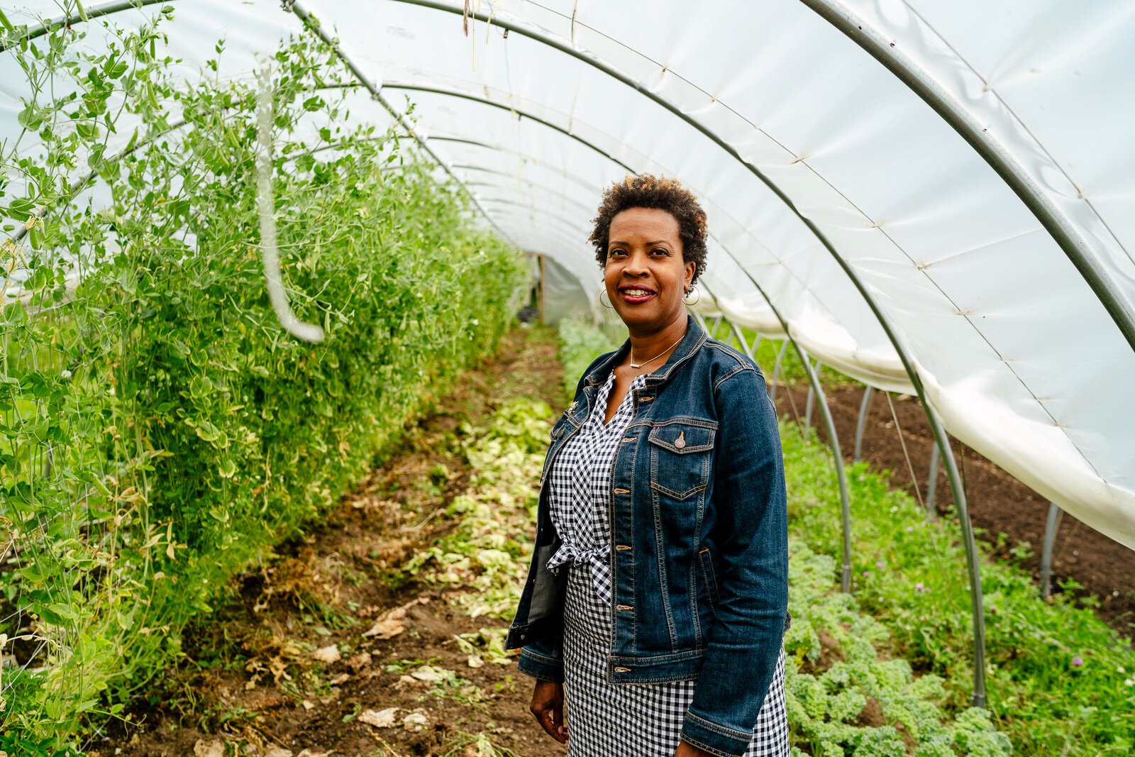 Winona Bynum at Old City Acres farm in Belleville.