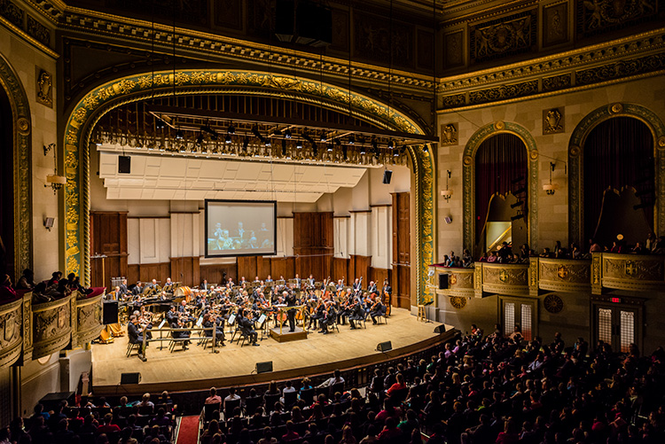 Orchestra Hall in Detroit, formerly the Paradise Theatre