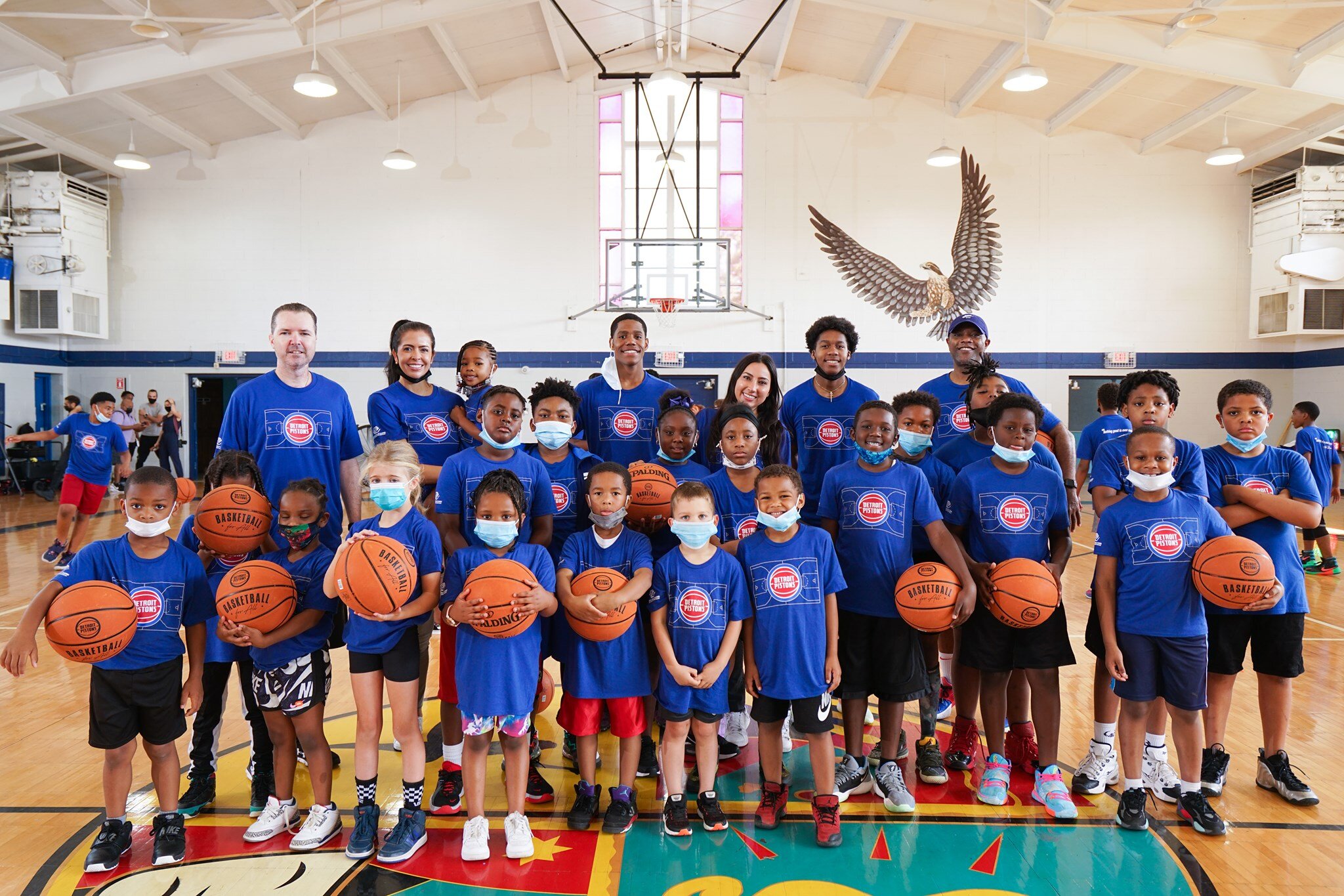 This summer, Boys & Girls Club of Southeastern MI partnered with the Detroit Lions to host it's first pop-up camp. Courtesy of BGCSM Facebook page. 