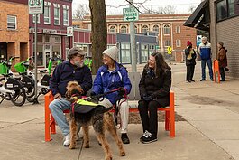 Grand Rapids Assistant Planning Director Jay Steffen describes these new benches in Grand Rapids' Creston neighborhood as a "direct result" of Michigan's Age-Friendly Action Plan.