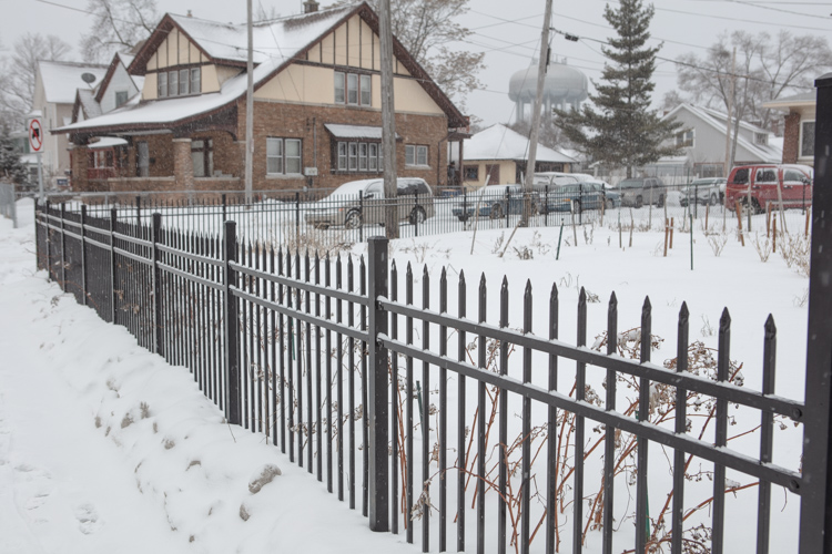 Roosevelt Park Community Garden is resting before sprouting spring crops.