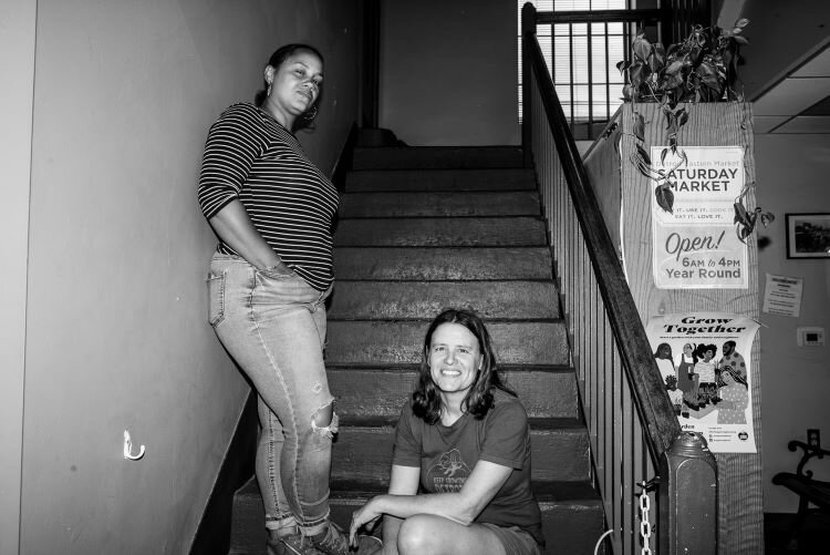 Tepfirah Rushdan (left) and Lindsay Pielack, Co-directors of Keep Growing Detroit