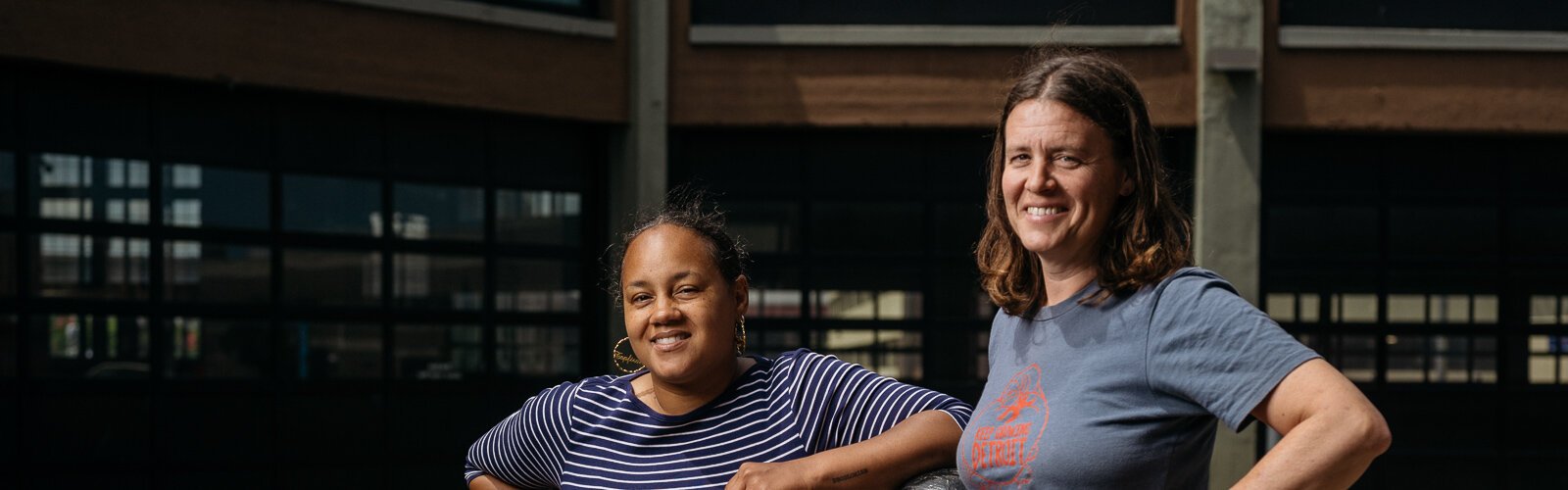 Tepfirah Rushdan (left) and Lindsay Pielack, Co-directors of Keep Growing Detroit