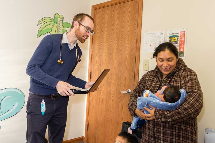 Daniel J. Ebenhoeh sees patients at Holy Family Healthcare.