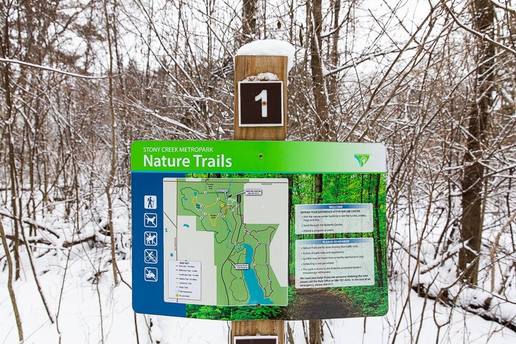 A nature trail at Stony Creek.