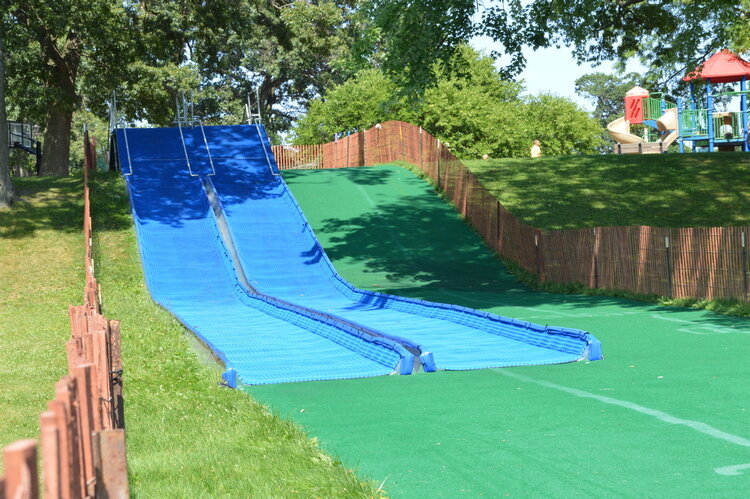 The Super Slide at Palmer Park opened in 2019