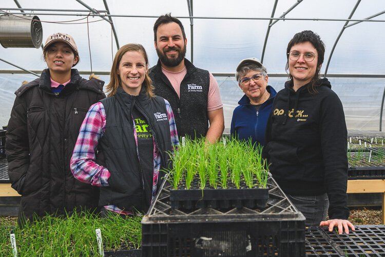 Staff and volunteers at Farm at THAA. 