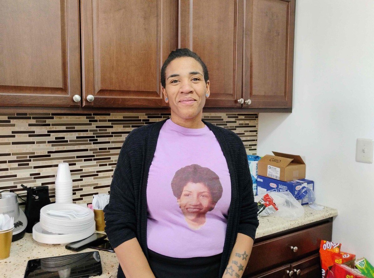 Vickey Carter-Ivory volunteered at the Rotating Shelter at her church