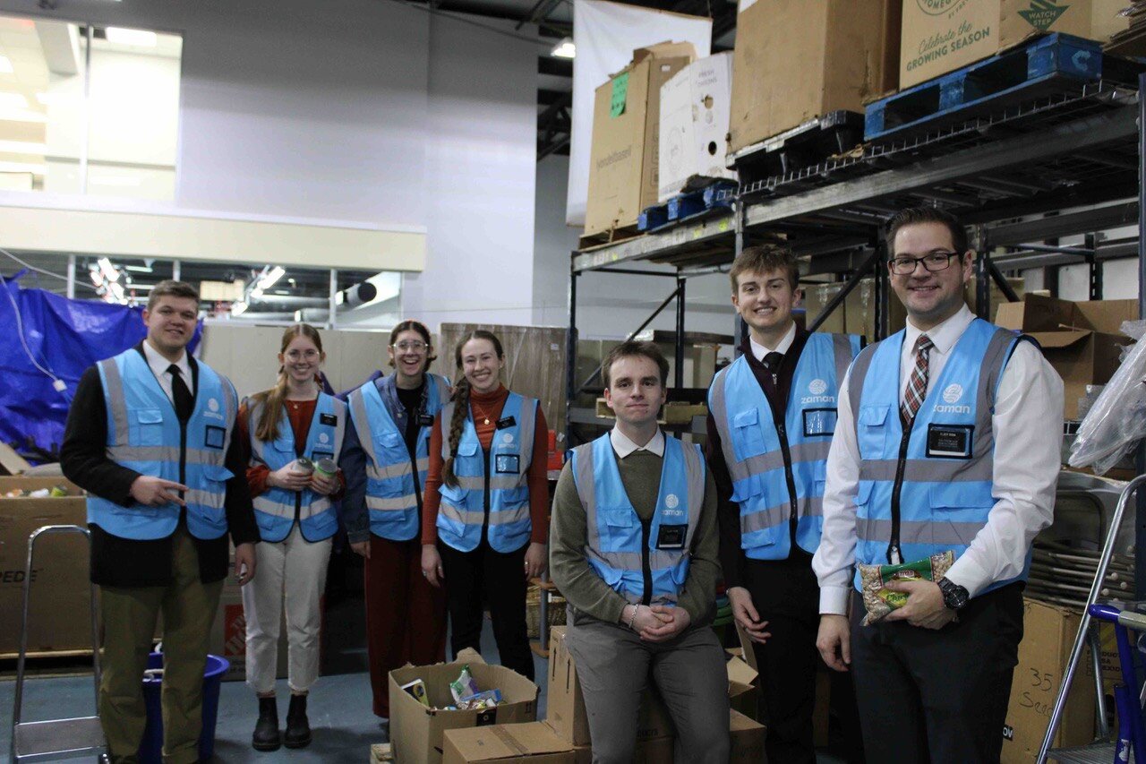 Prior to COVID-19 shutdowns, Church of the Latter-day Saints volunteer at Zaman