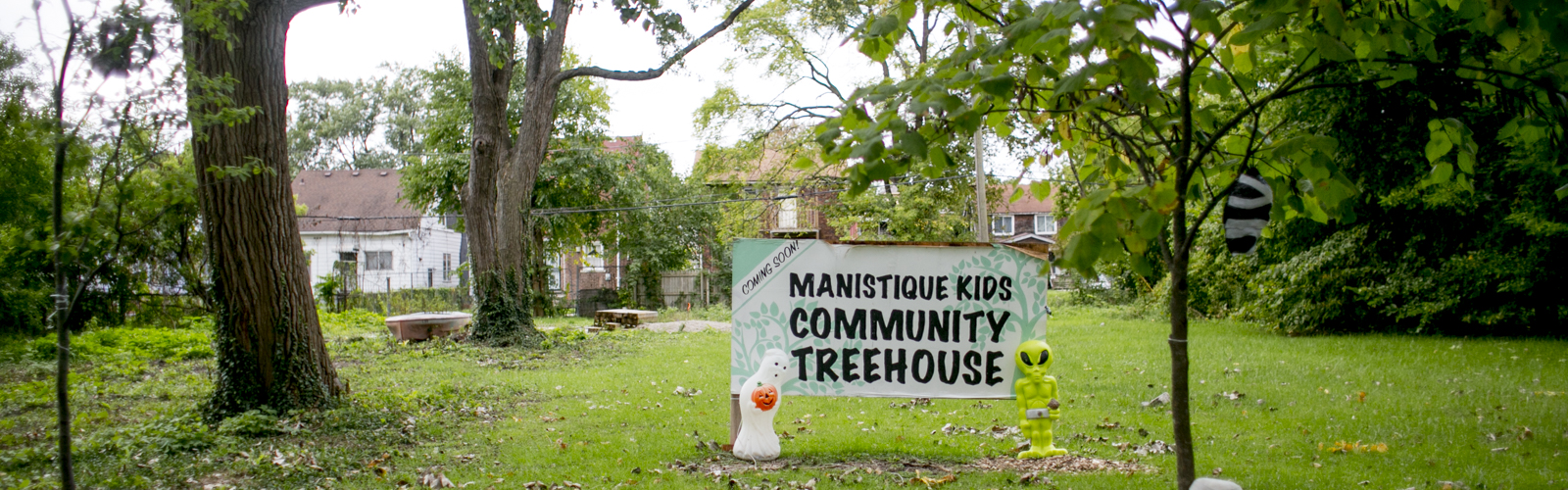 Future site of the Manistique Community Treehouse in Jefferson-Chalmers