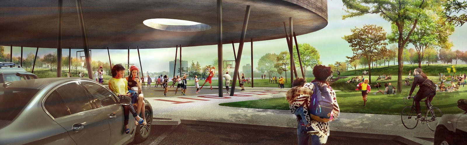 Rendering of West Riverfront Park