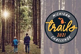 The Michigan Trails Week Challenge wants participants to log their miles online.