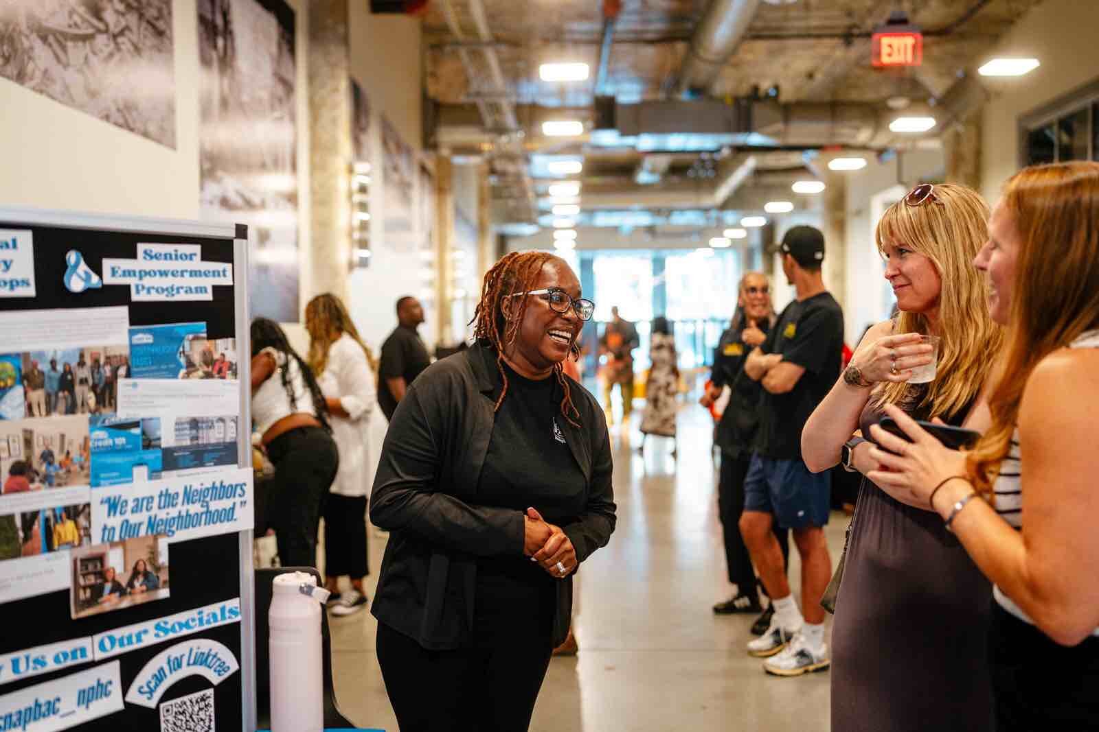 Attendees learn and mingle at the CDO VIP Expo event on July 29 at Newlab