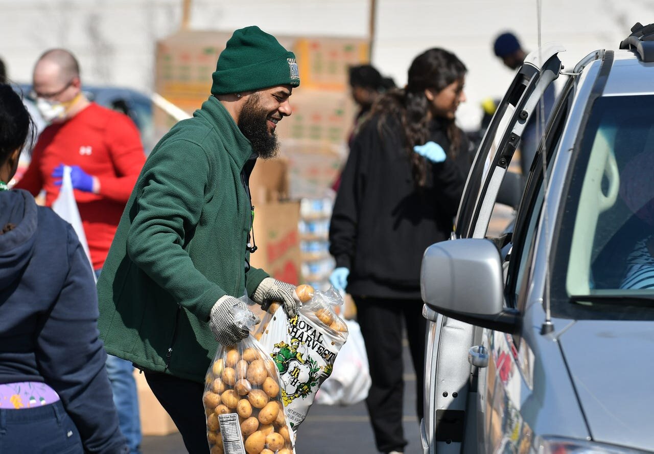 Gleaners Community Food Bank distribution